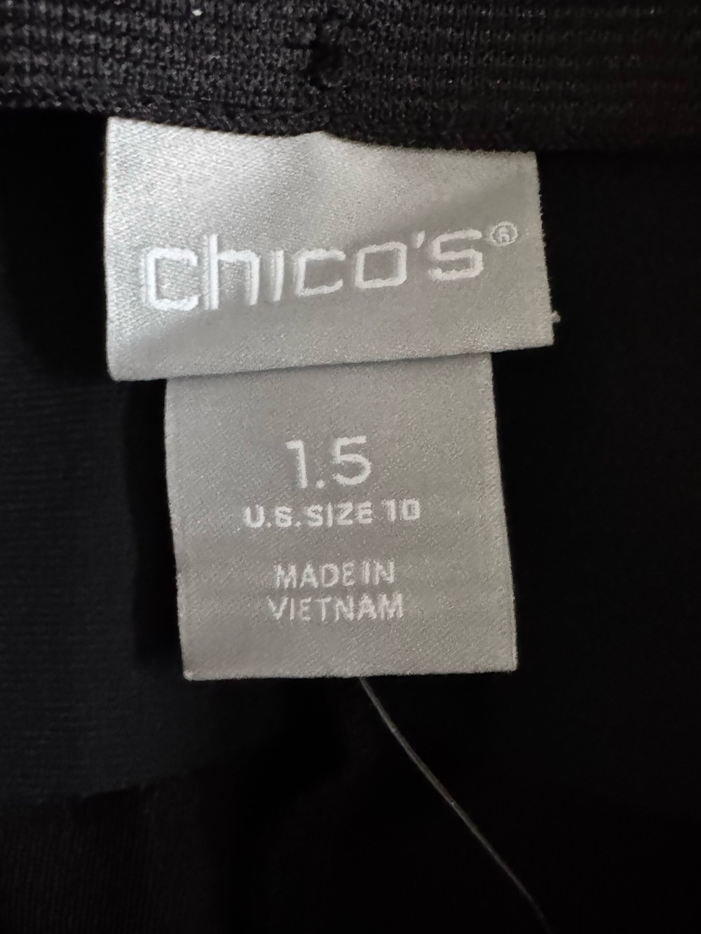 Chico’s So Slimming 360 Juliet Ankle Pants Embroidered Black Size 1.5 (US 10) - Picture 3 of 8